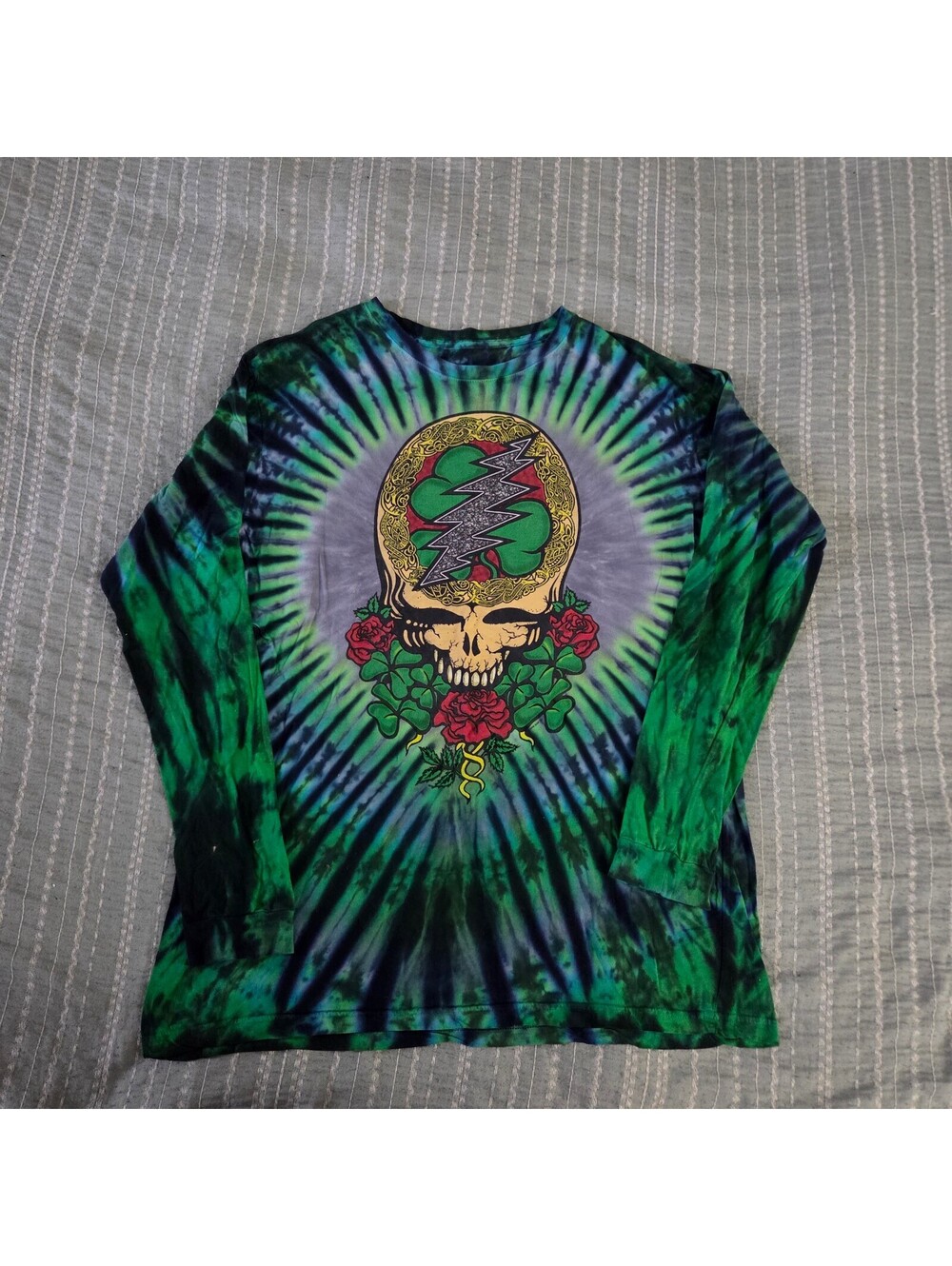 Liquid Blue Grateful Dead tie dye long sleeve shirt